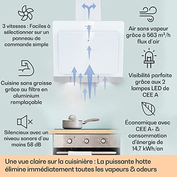 Découvrez notre avis complet sur la hotte aspirante klarstein 60 cm à LED RGB : design moderne, efficacité et discrétion assurées pour votre cuisine