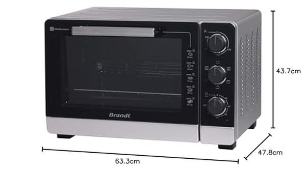 Découvrez notre avis sur le mini four Brandt FC405MS : puissance de 2100W et cuisson polyvalente pour toutes vos envies culinaires