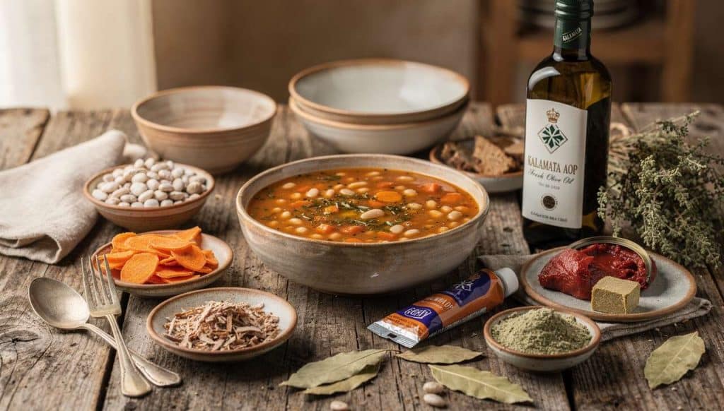 Fasolada : recette de soupe grecque aux haricots blancs et légumes