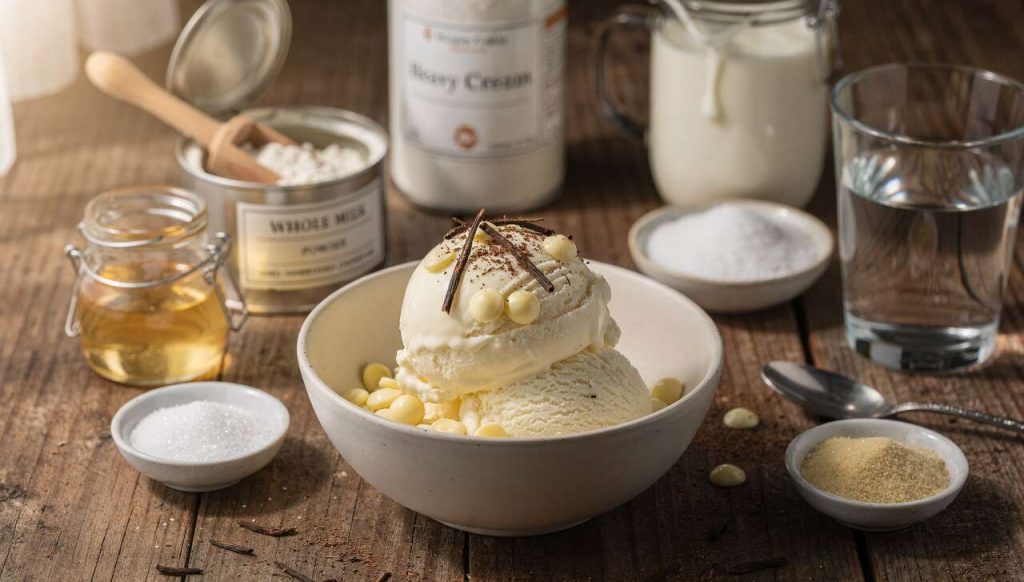Glace chocolat blanc fève tonka : recette moelleuse inratable