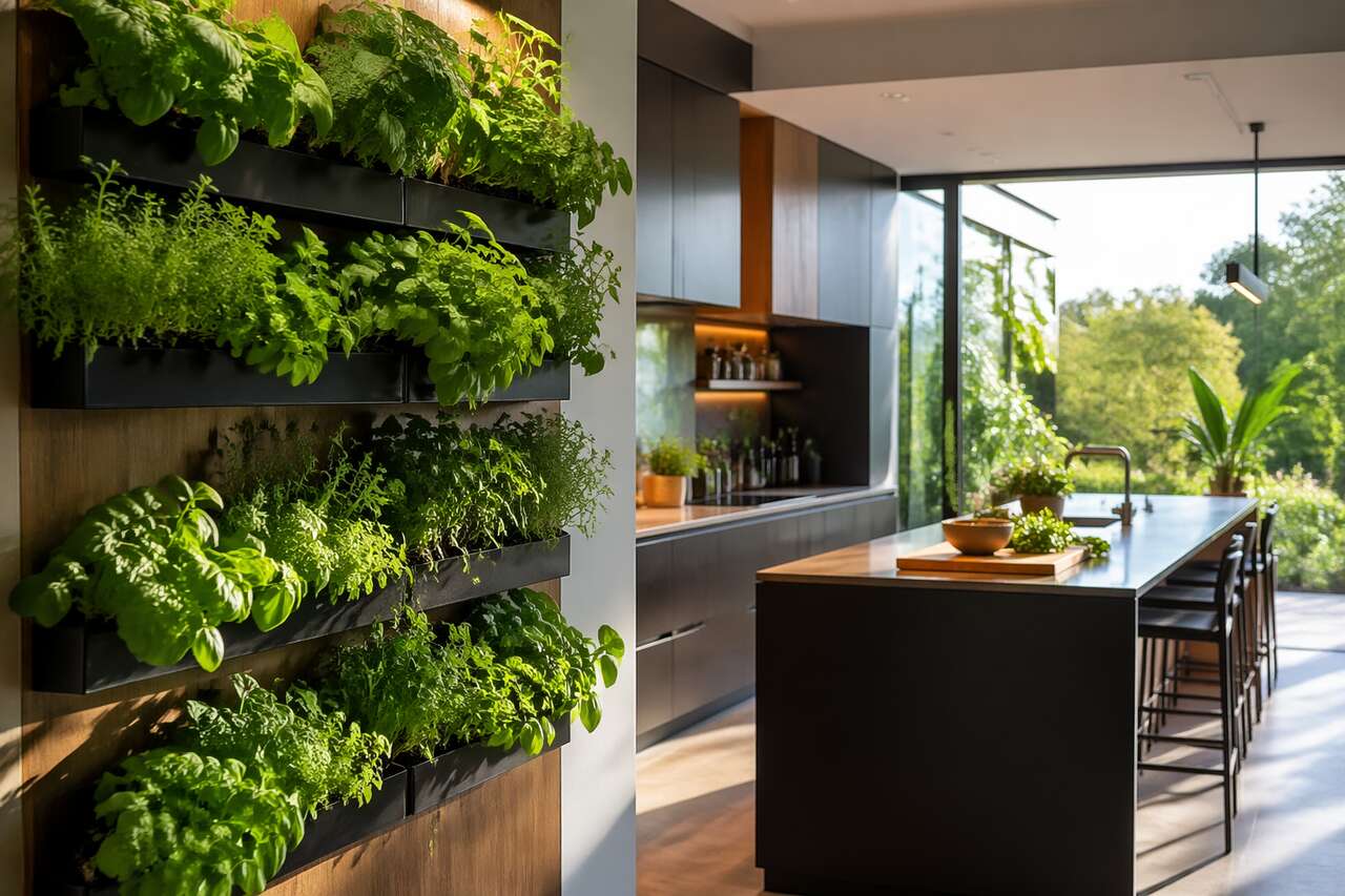 Mur végétal : intégrer la nature en cuisine