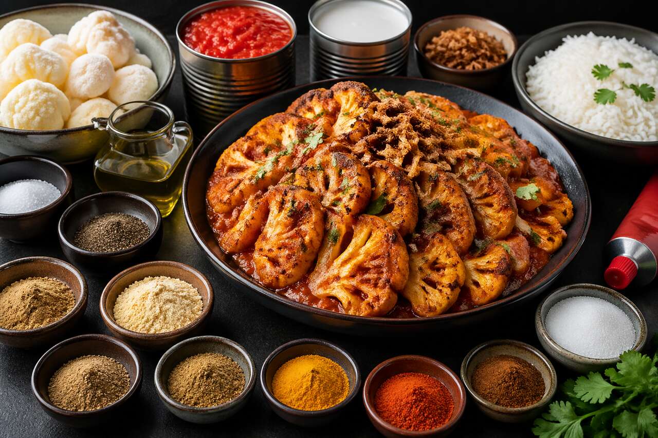 Chou-fleur en tranches à l'indienne : recette épicée et savoureuse