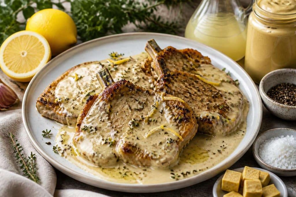 Recette de côtes de veau à la crème citronnée