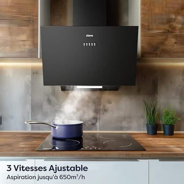 Découvrez notre test complet de la hotte CIARRA CBCB6762A 60cm : puissance d'aspiration, design noir élégant et performances en cuisine.
