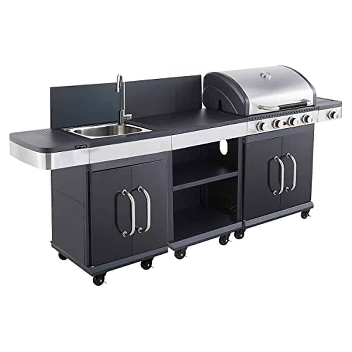 Test barbecue au gaz Happy Garden FIDGI 4 : cuisine extérieure complète