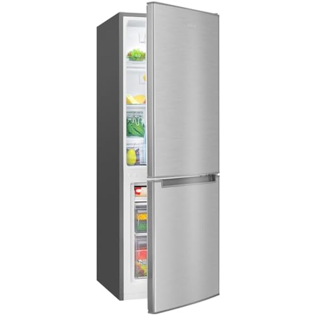 Test réfrigérateur congélateur inox bomann kg7359 : compact et économe