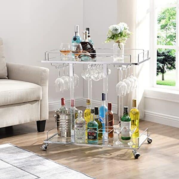 Découvrez notre test complet du chariot de bar à 2 étages avec étagère à vin : design, capacité de rangement et praticité pour les amateurs de vins et cocktails. 