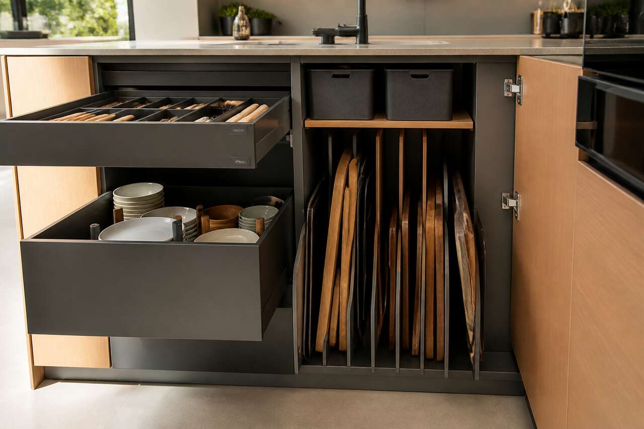Organiser l&rsquo;int&eacute;rieur: tiroirs, s&eacute;parateurs, rangement vertical