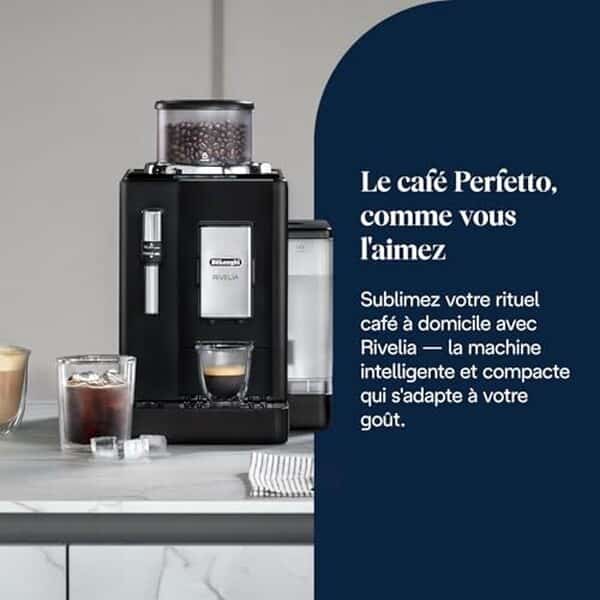 Découvrez notre test approfondi de la De'Longhi Rivelia EXAM440.35.B : caractéristiques, performances et avis pour bien choisir votre machine à café automatique.