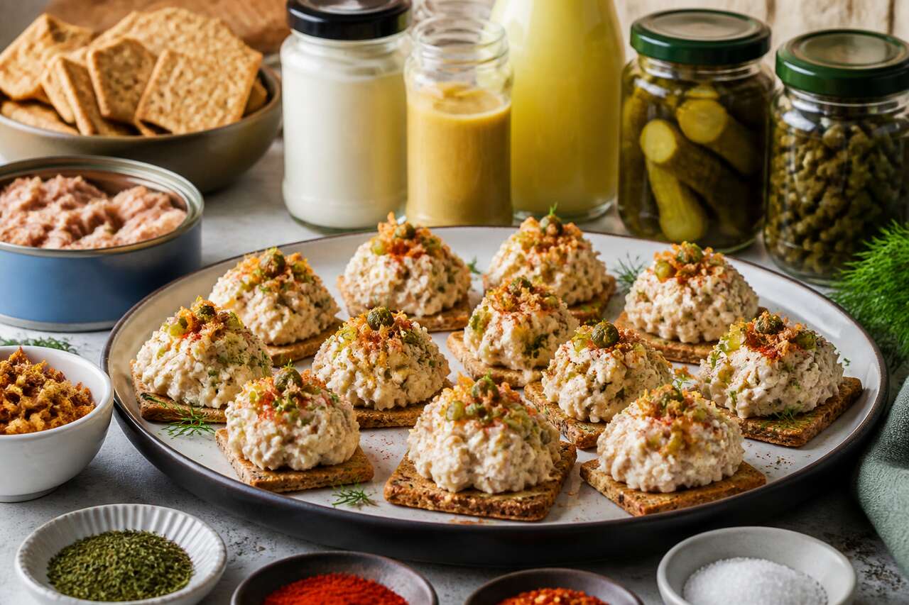Recette de bouchées aux rillettes de thon simples et savoureuses