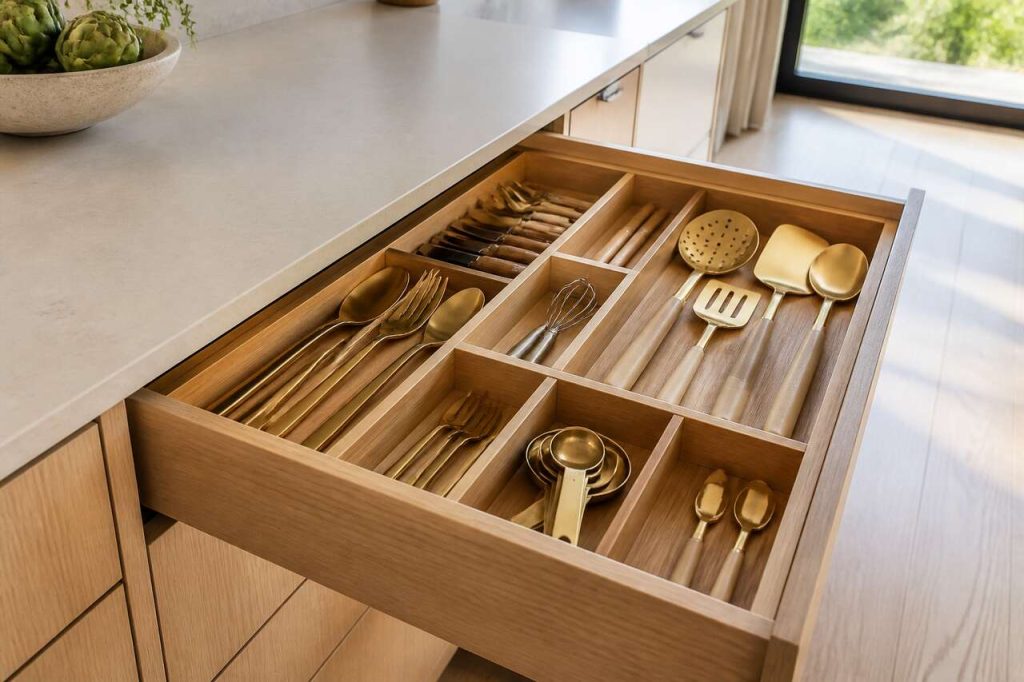 Accessoires de cuisine : organiser les tiroirs avec style
