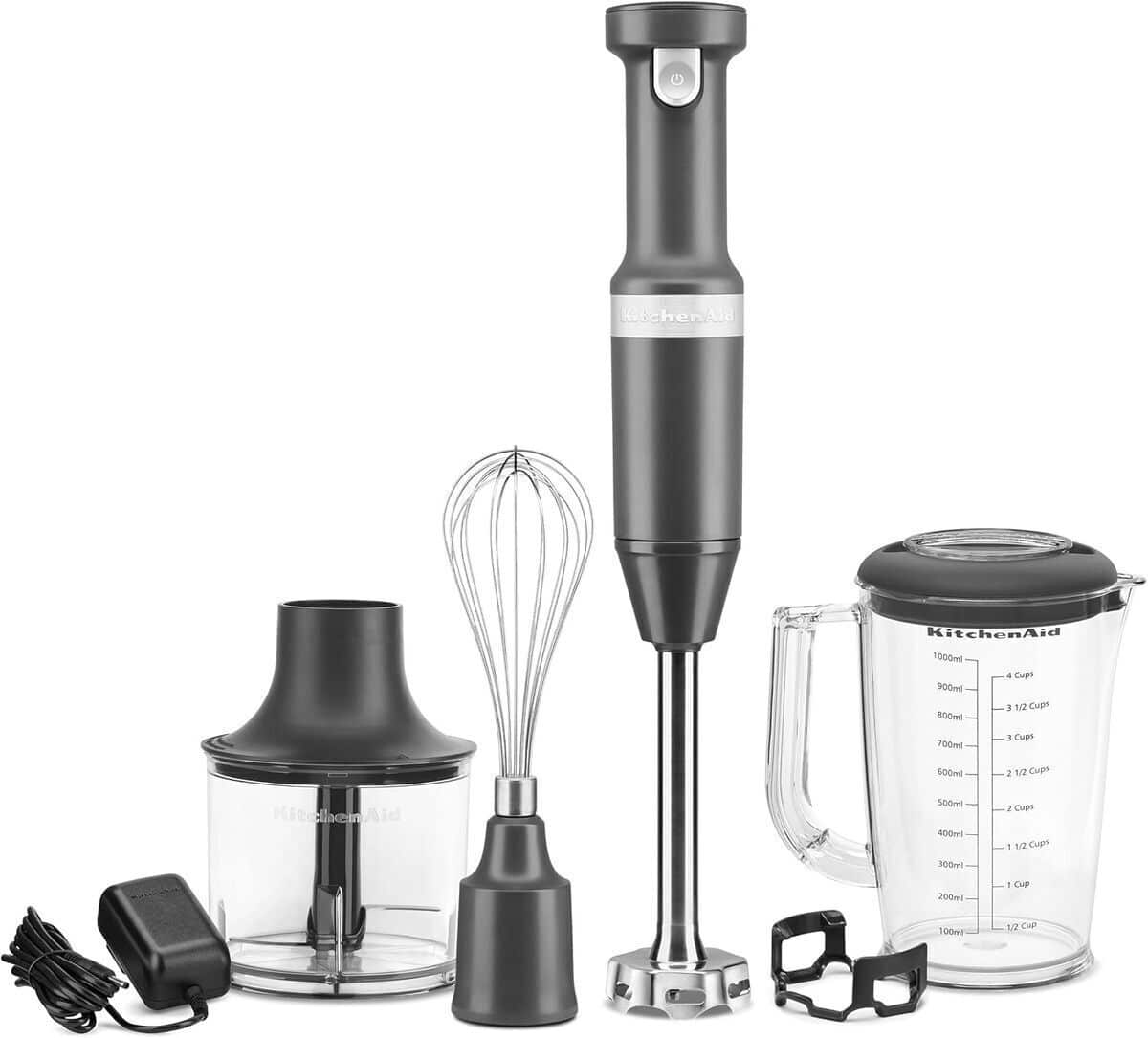 Test : mixeur manuel sans fil KitchenAid KHBBV83 velours bleu