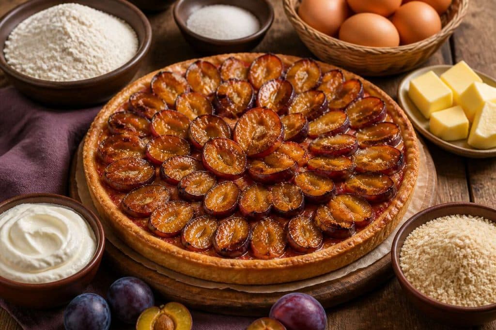 Tarte aux quetsches alsacienne : recette traditionnelle