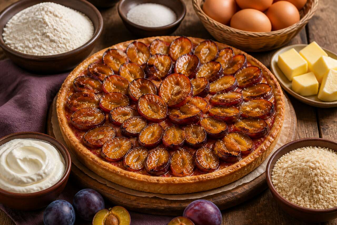 Tarte aux quetsches alsacienne : recette traditionnelle
